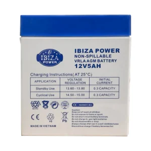 باتری ایبیزا 12 ولت 5 آمپر IBIZA 12V 5AH